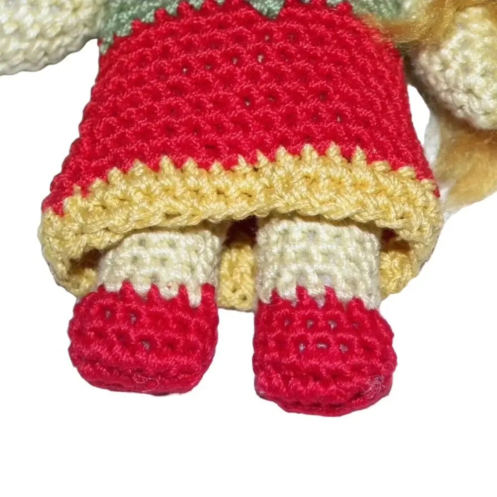 Crochet Cute Girl Change Purse Doll with Crown